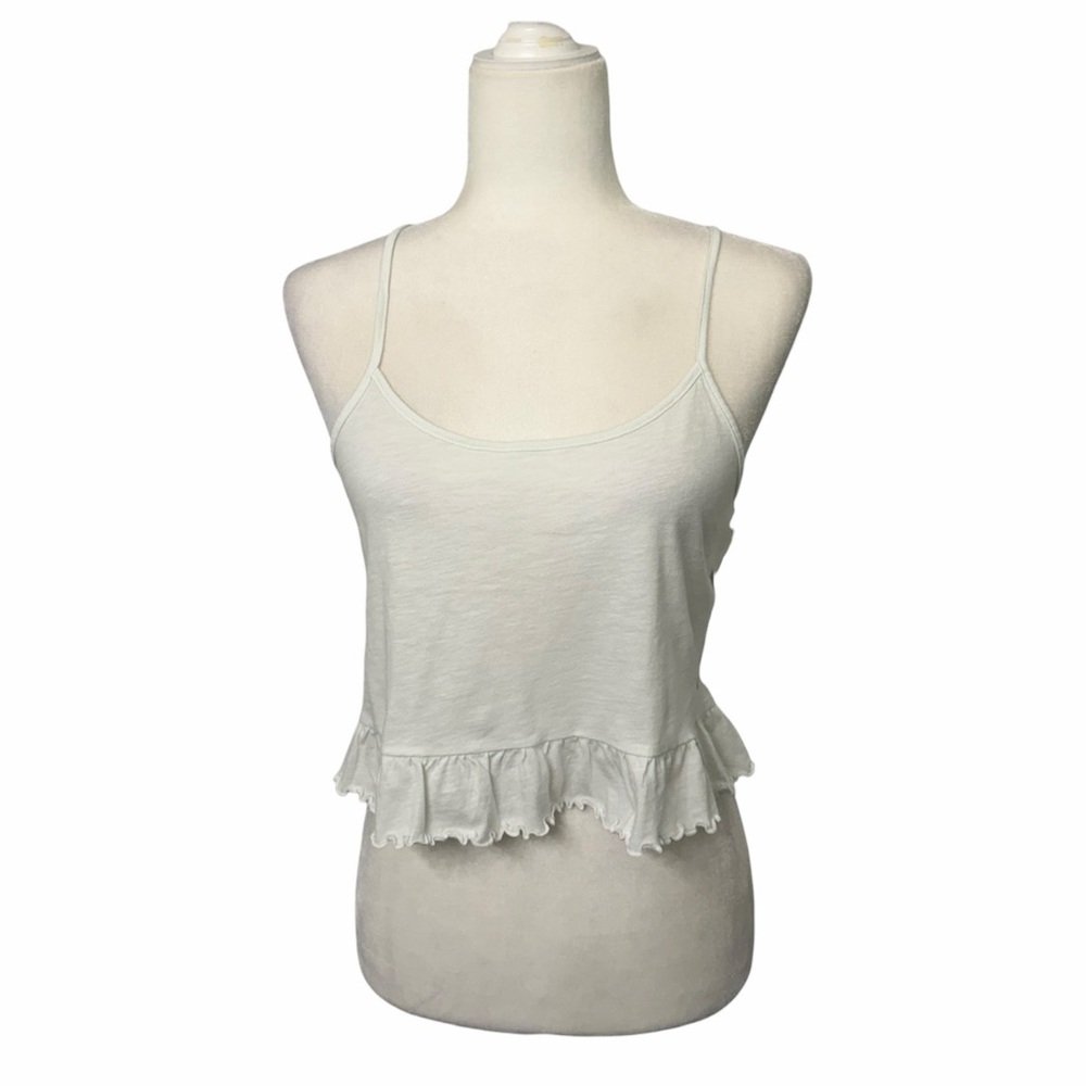 American Eagle Outfitters Cream Ruffle Camisole